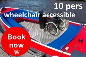 10 persoons rolstoelvriendelijke sloep