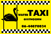 watertaxi halte stop giethoorn, watershuttle, waterbus