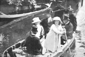 Prinses Juliana in de punter in Giethoorn