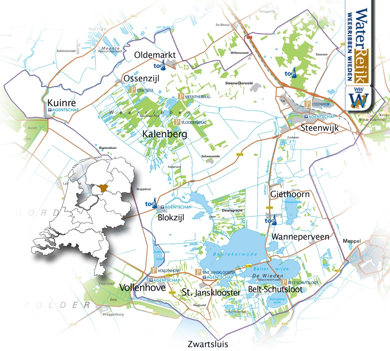 Giethoorn Village Map Plan Du Giethoorn NIPOM